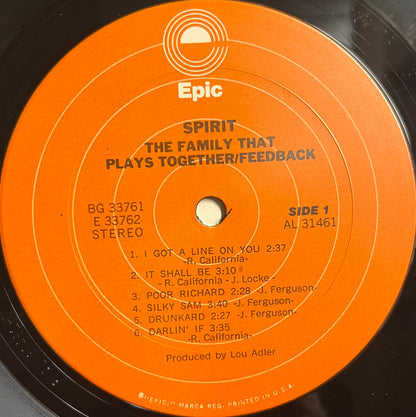 Spirit (8) : The Family That Plays Together / Feedback (LP, Album, RE + LP, Album, RE + Comp)