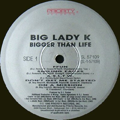 Big Lady K : Bigger Than Life (LP, Album)