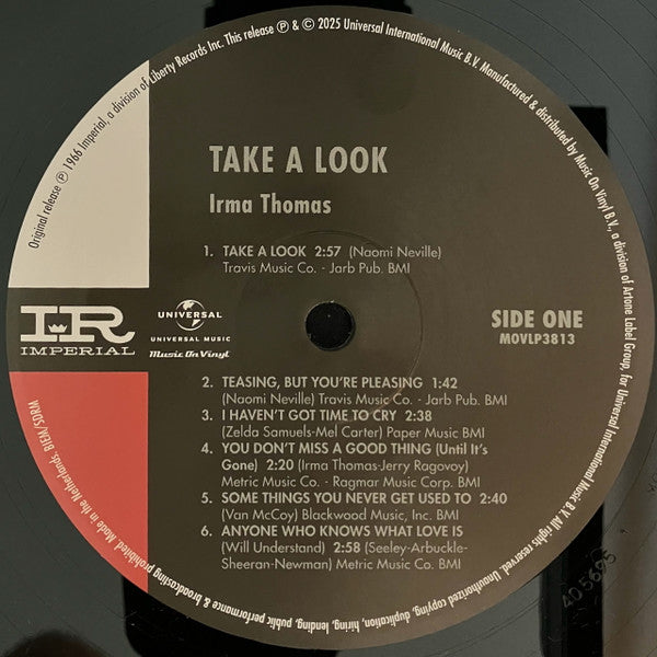 Irma Thomas : Take A Look (LP, Album, RE)