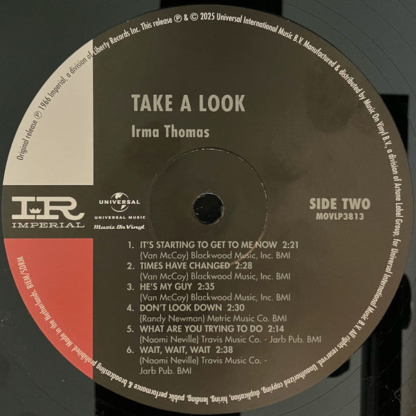 Irma Thomas : Take A Look (LP, Album, RE)