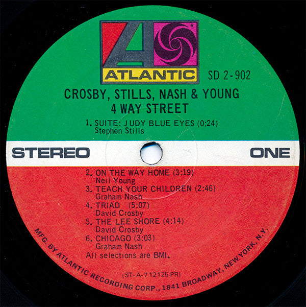 Crosby, Stills, Nash & Young : 4 Way Street (2xLP, Album, PR )