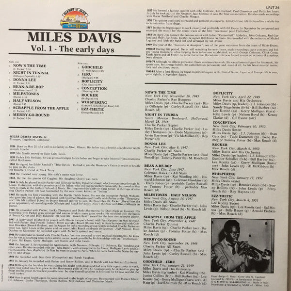 Miles Davis : The Early Days - Vol. 1 (LP, Comp)