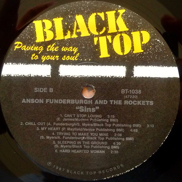 Anson Funderburgh & The Rockets : Sins (LP, Album)