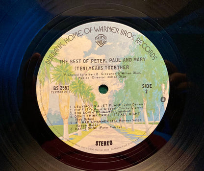 Peter, Paul And Mary* : The Best Of Peter, Paul And Mary 10 (Ten) Years Together (LP, Comp, RE, Gat)