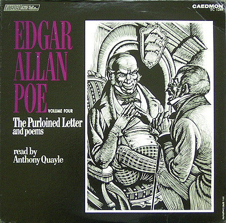 Edgar Allan Poe Read By Anthony Quayle : Poems & Tales Of Edgar Allen Poe - Volume 4 The Purloined Letter And Poems (LP)