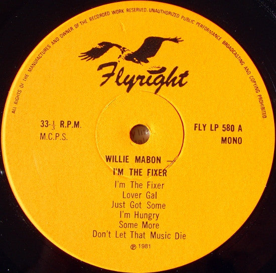Willie Mabon : I'm The Fixer - Original USA Recordings 1963-64  (LP, Comp, Mono, RE, RM)