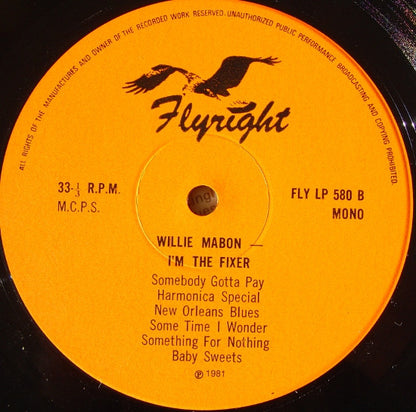 Willie Mabon : I'm The Fixer - Original USA Recordings 1963-64  (LP, Comp, Mono, RE, RM)