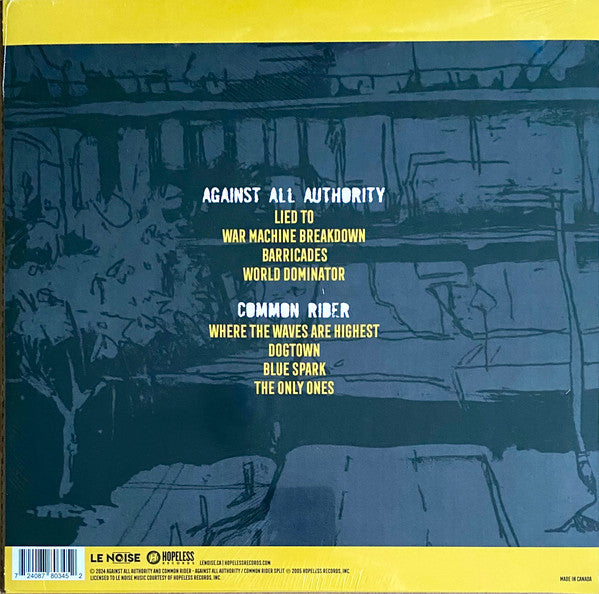 Against All Authority, Common Rider : Split (LP, RE, Red)