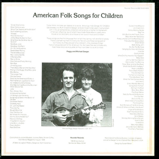 Mike* And Peggy Seeger : American Folk Songs For Children (3xLP, Album + Box)