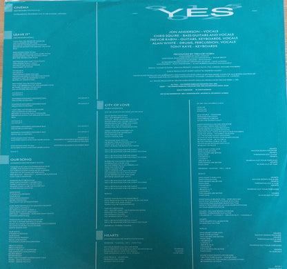 Yes : 90125 (LP, Album, Club, Car)