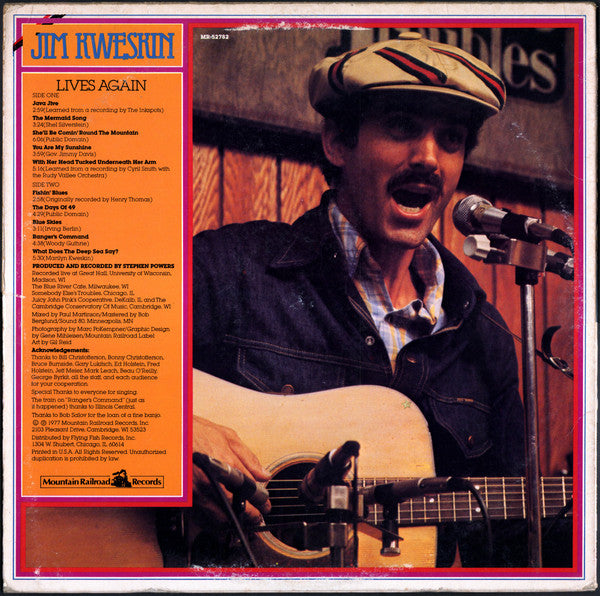 Jim Kweskin : Lives Again (LP, Album)