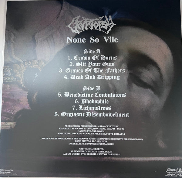Cryptopsy : None So Vile (LP, Album, Ltd, RE)