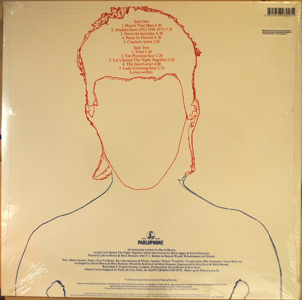 David Bowie : Aladdin Sane (LP, Album, RE, RM, Gat)
