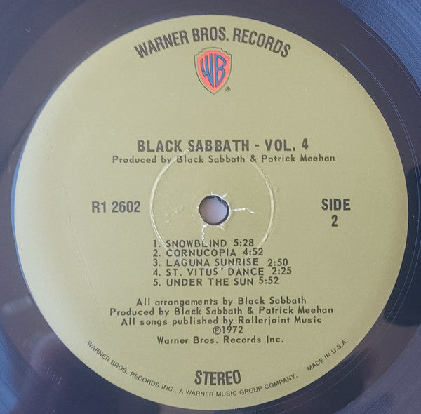 Black Sabbath : Black Sabbath Vol 4 (LP, Album, RE, 180)