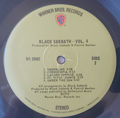Black Sabbath : Black Sabbath Vol 4 (LP, Album, RE, 180)