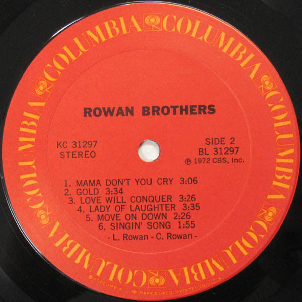 Rowan Brothers : Rowan Brothers (LP, Album)