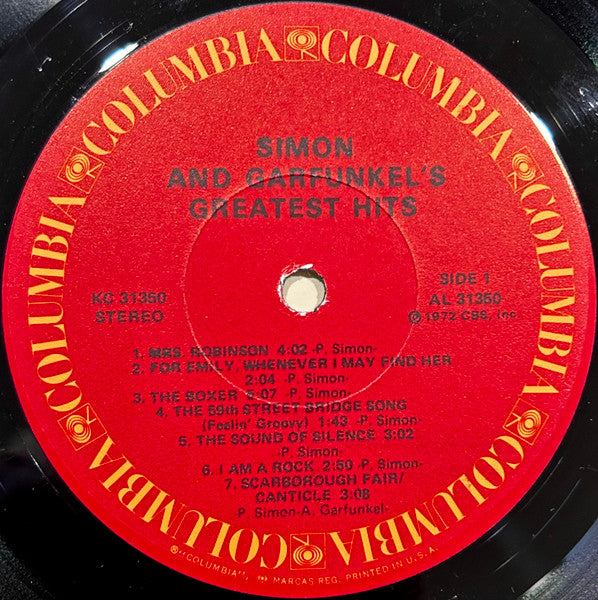 Simon & Garfunkel : Simon And Garfunkel's Greatest Hits (LP, Comp, RE, Los)