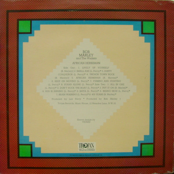 Bob Marley & The Wailers : African Herbsman (LP, Comp, RE)
