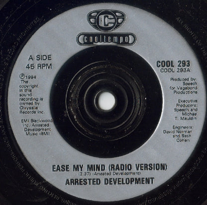 Arrested Development : Ease My Mind (7", Single)