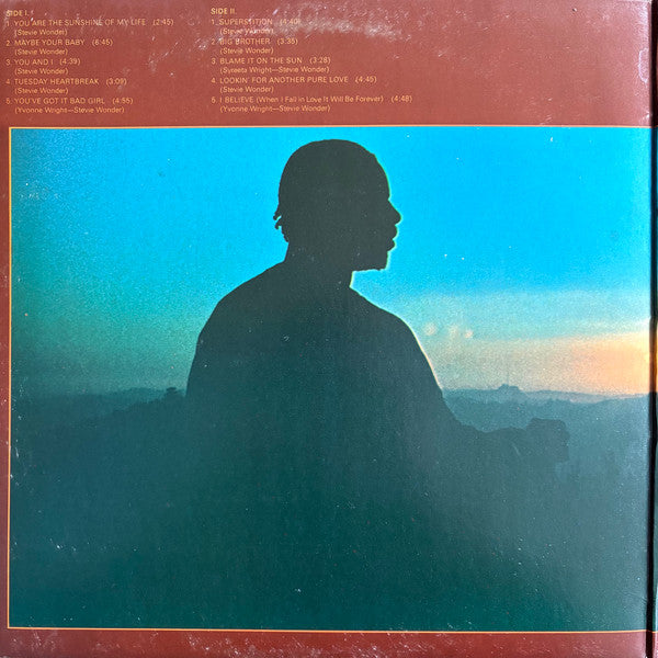 Stevie Wonder : Talking Book (LP, Album, RE, Gat)