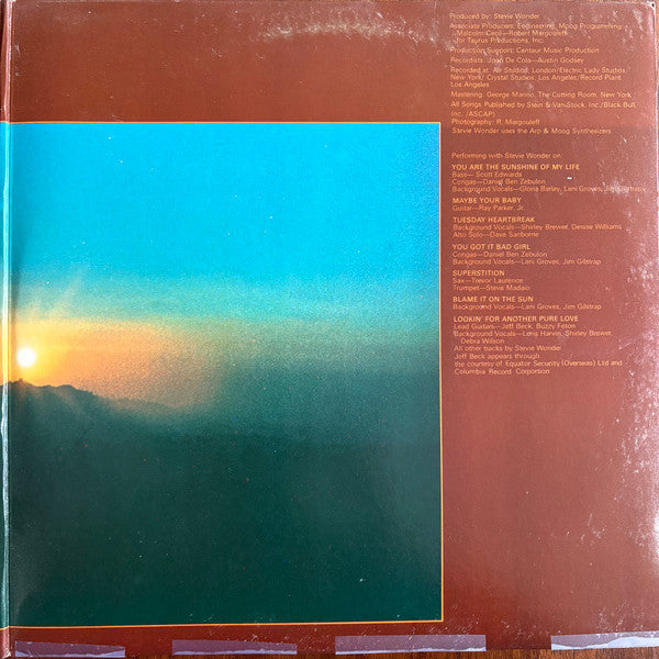 Stevie Wonder : Talking Book (LP, Album, RE, Gat)