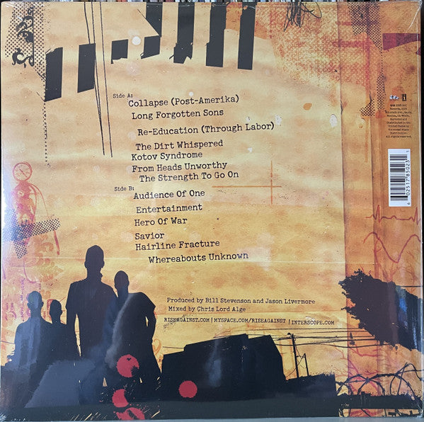 Rise Against : Appeal To Reason (LP, Album, RP)