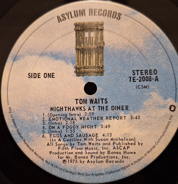 Tom Waits : Nighthawks At The Diner (2xLP, Album, CSM)