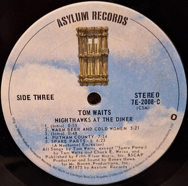 Tom Waits : Nighthawks At The Diner (2xLP, Album, CSM)