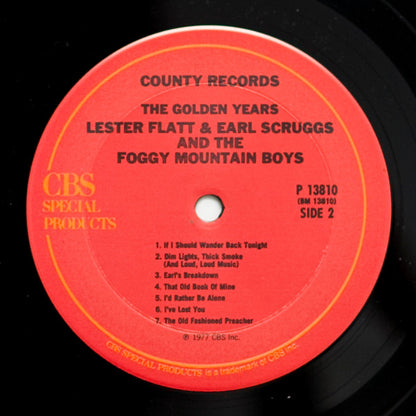 Lester Flatt & Earl Scruggs* And The Foggy Mountain Boys : The Golden Years (LP, Comp)