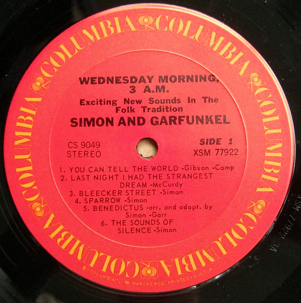 Simon & Garfunkel : Wednesday Morning, 3 A.M. (LP, Album, RE, Pit)