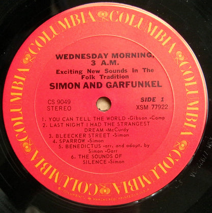 Simon & Garfunkel : Wednesday Morning, 3 A.M. (LP, Album, RE, Pit)