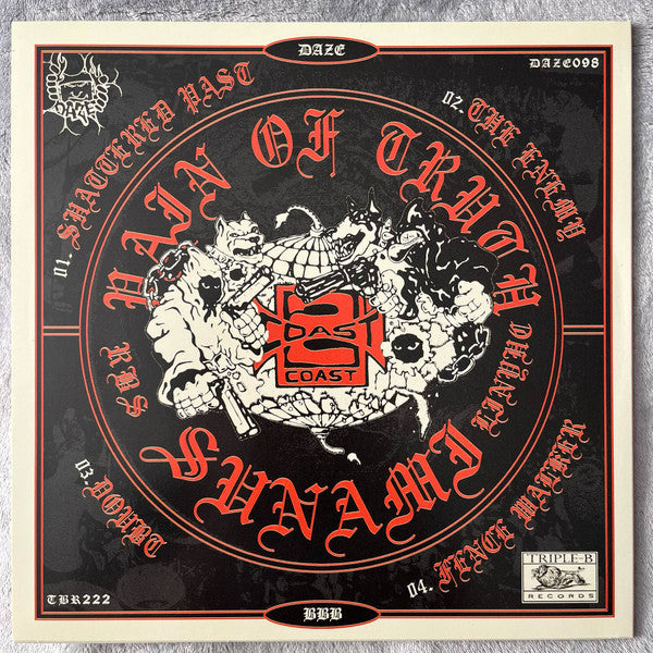 Pain Of Truth (2) / Sunami (2) : Coast To Coast (12", S/Sided, Blu)