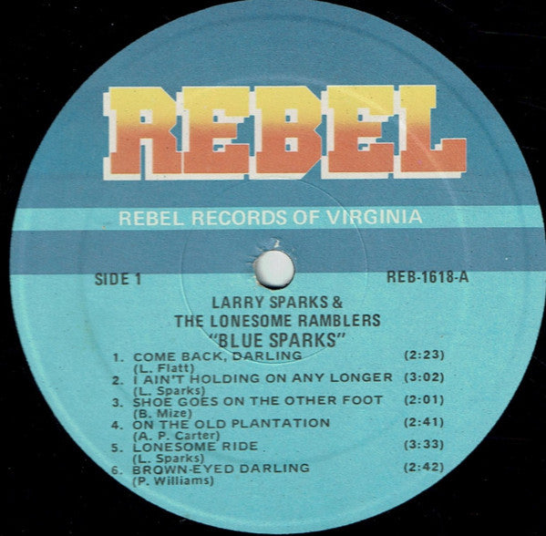 Larry Sparks And The Lonesome Ramblers : Blue Sparks (LP, Album)