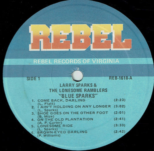 Larry Sparks And The Lonesome Ramblers : Blue Sparks (LP, Album)