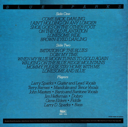 Larry Sparks And The Lonesome Ramblers : Blue Sparks (LP, Album)
