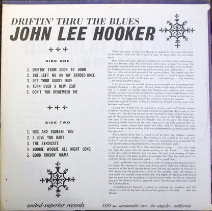 John Lee Hooker : Driftin' Thru The Blues (LP, Album, RE)