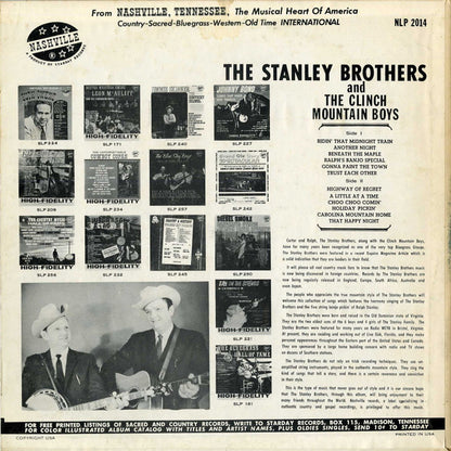 The Stanley Brothers And The Clinch Mountain Boys : Mountain Song Favorites (LP, Album, Mono, RE, Com)