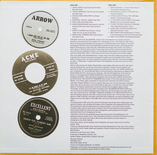 Various : The Early Days Of Bluegrass Volume 2 (LP, Comp)