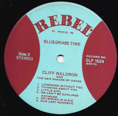 Cliff Waldron : Bluegrass Time (LP, Album)