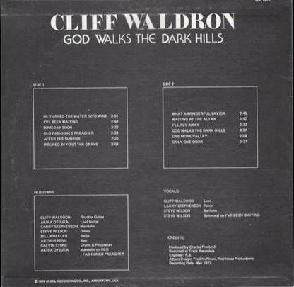 Cliff Waldron : God Walks The Dark Hills (LP, Album)