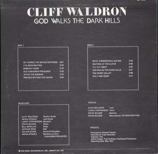 Cliff Waldron : God Walks The Dark Hills (LP, Album)