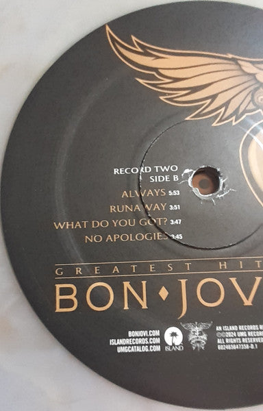 Bon Jovi : Greatest Hits (2xLP, Comp, M/Print, Gol)
