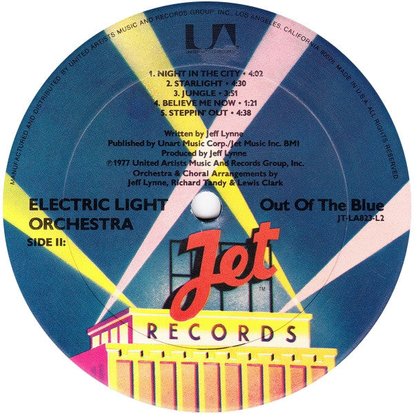 Electric Light Orchestra : Out Of The Blue (2xLP, Album, Ric)
