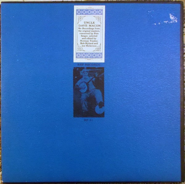 Uncle Dave Macon : Uncle Dave Macon (LP, Comp, RE)