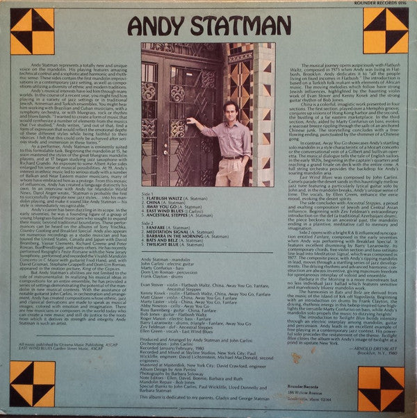 Andy Statman : Flatbush Waltz (LP, Album)