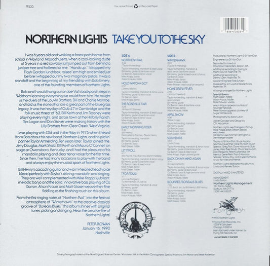 Northern Lights (19) : Take You To The Sky (LP, Album)