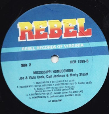Carl Jackson, Marty Stuart, Joe Cook (3), Vicki Cook, Jim Brock Jr.* : Mississippi Homecoming (LP)