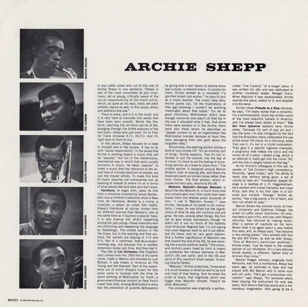 Archie Shepp : Fire Music (LP, Album, RE, RM)