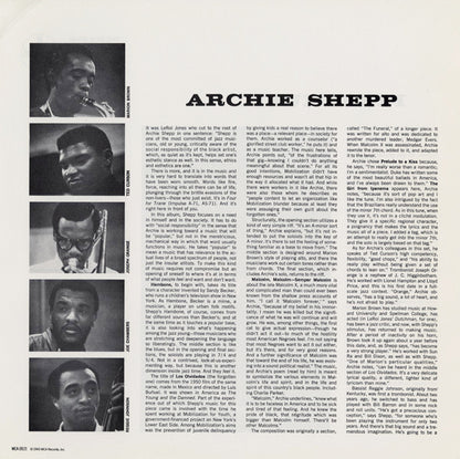 Archie Shepp : Fire Music (LP, Album, RE, RM)