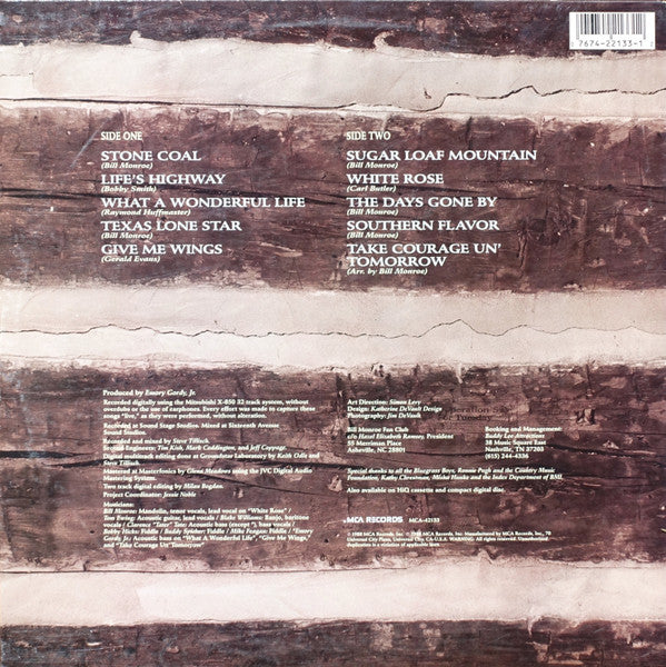 Bill Monroe And The Bluegrass Boys* : Southern Flavor (LP, Album)